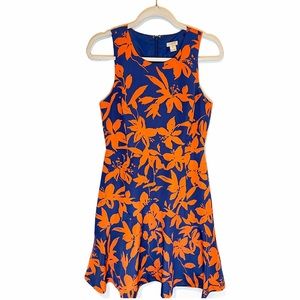 J. Crew Factory Floral Sleeveless Midi Dress
